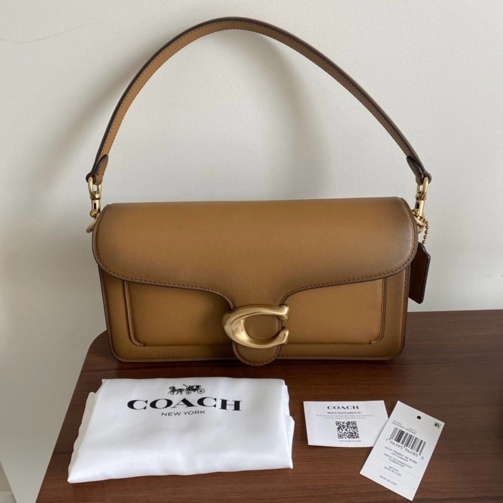 Coach Tabby 26 in Honey Brown Burnished Glovetanned Leather Shoulder Bag CCC02
